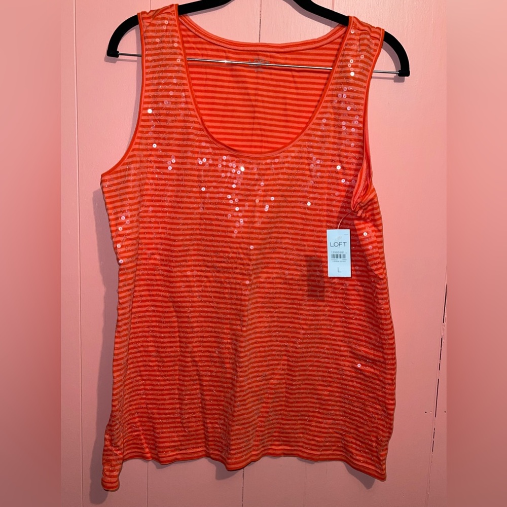 Large Loft Sequin Tank top